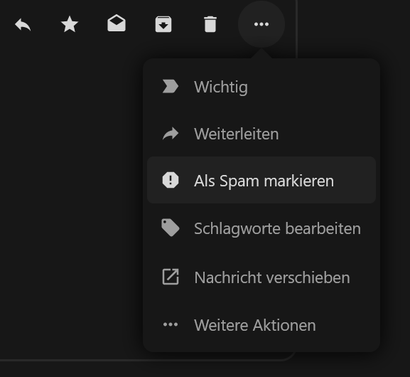 Auswahlmöglichkeiten beim Antworten