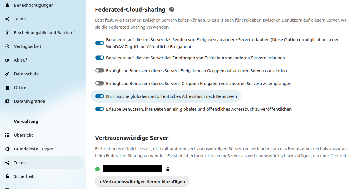 Federated Cloud Sharing